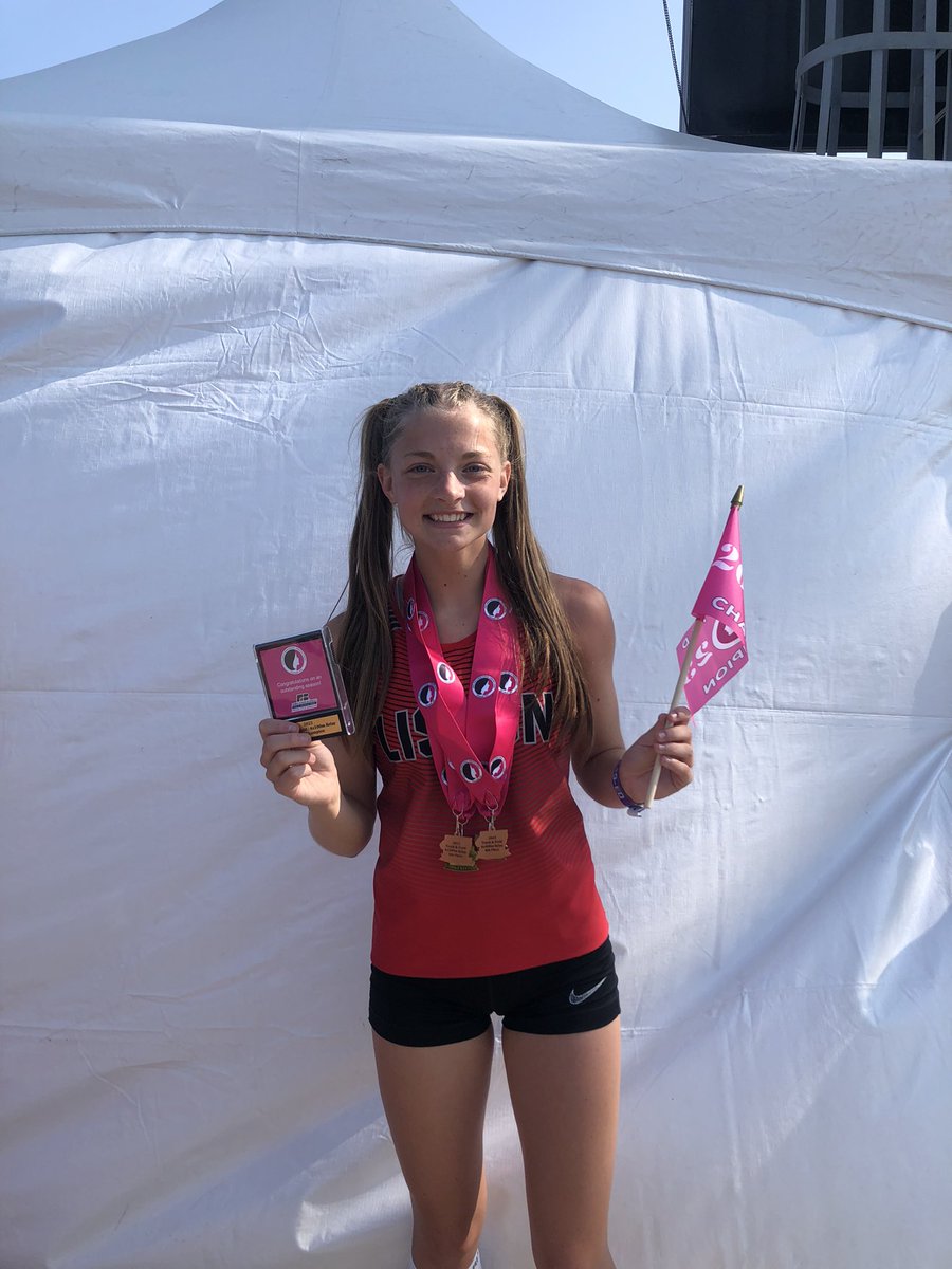 We’ve never had a state track title in our family….we do now.