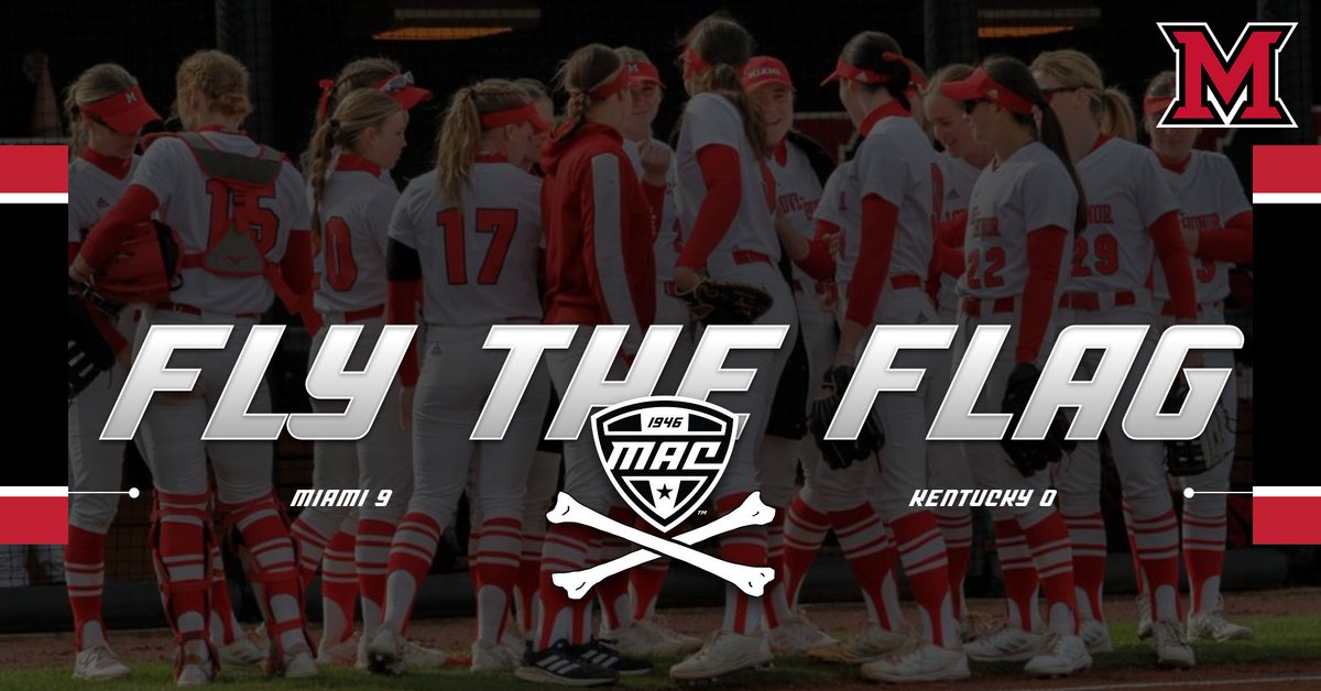 FLY IT, REDHAWKS🏴‍☠️🏴‍☠️

Miami declaws Kentucky by a 9-0 final in 5 innings to move on to Sunday's Regional Final‼️🤩

#RiseUpRedHawks | #MACtion