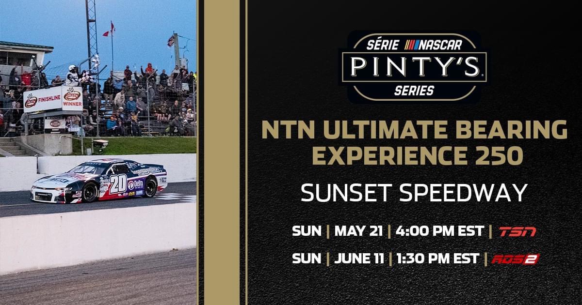 Don’t forget you can check out all the action from last wknd at the #NTNUltimateBearing250 on TSN this Sunday
🗓: Sunday, May 21
⏰: 5:30 NL time 

#NASCAR #nascarpintysseries #joshcollingsracing #mcfarlaneracing #officaloceanex #winginitrestaurants #makeawishfoundation