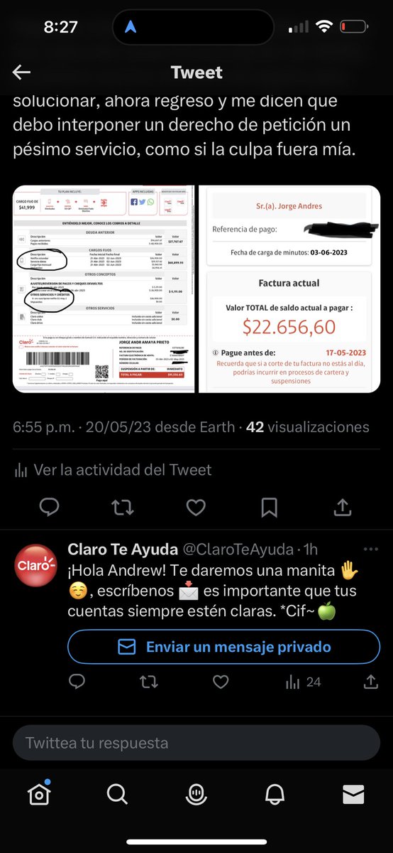 andrew082's tweet photo. @ClaroColombia Una hora más tarde…….. https://t.co/f42vkC2AS6