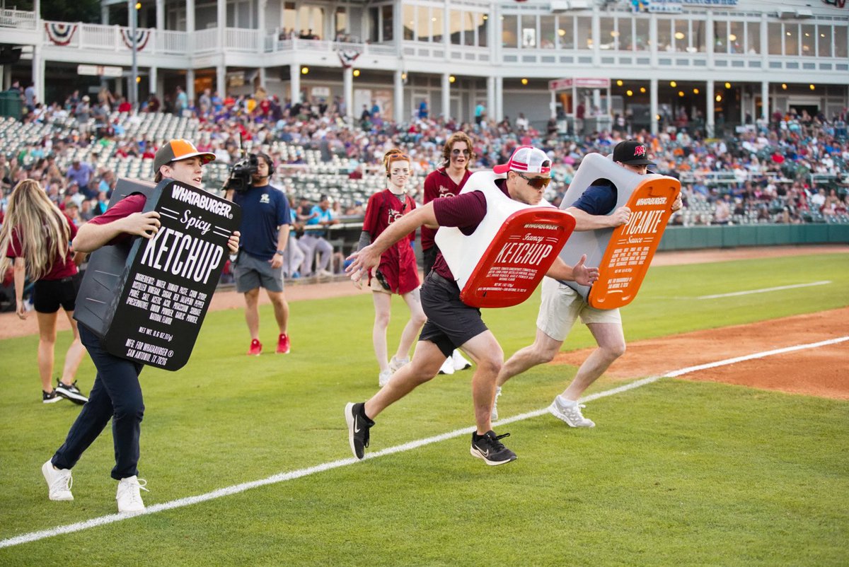 RidersBaseball's tweet photo. Itโs settled, @Whataburger Picante is the fastest ๐ https://t.co/0LtHbJMlIs