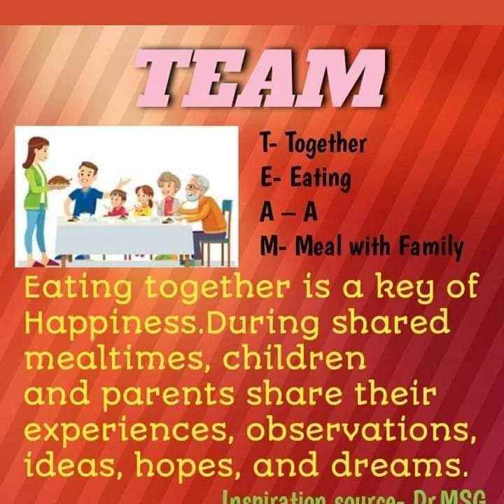 #FamilyBond
Having all family members together, discussing every issue & problem, & collectively finding a solution has become surreal now. To re-infuse these values & preserve family happiness, a new welfare TEAM initiative has been started by Revered Saint Gurmeet Ram Rahim Ji.