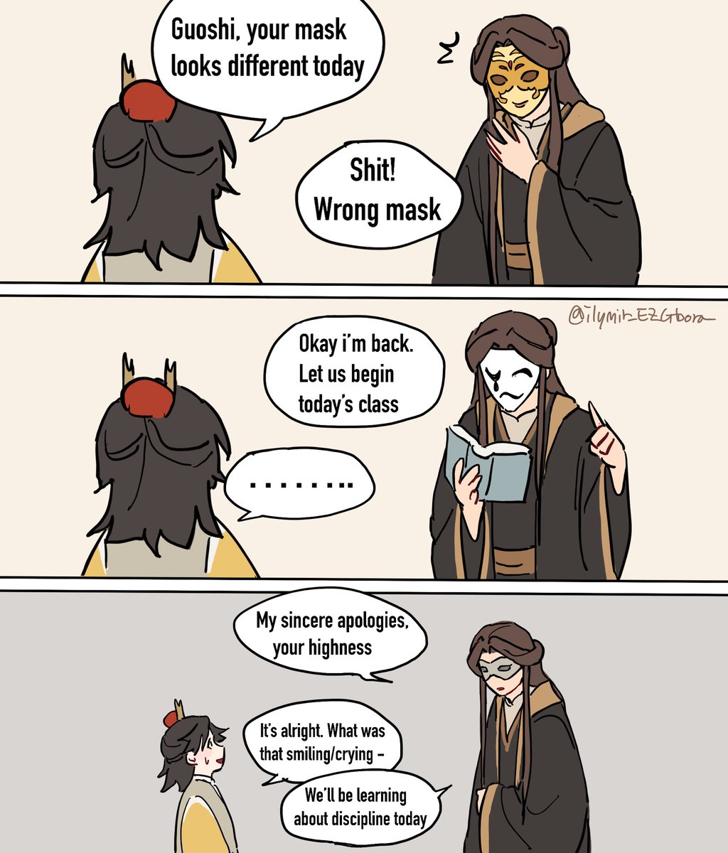 TGCF SPOILER))  Making shitposts out of fangxin guoshi bc my humor is deceased #fangxinguoshi #xielian #langqianqiu #tgcf