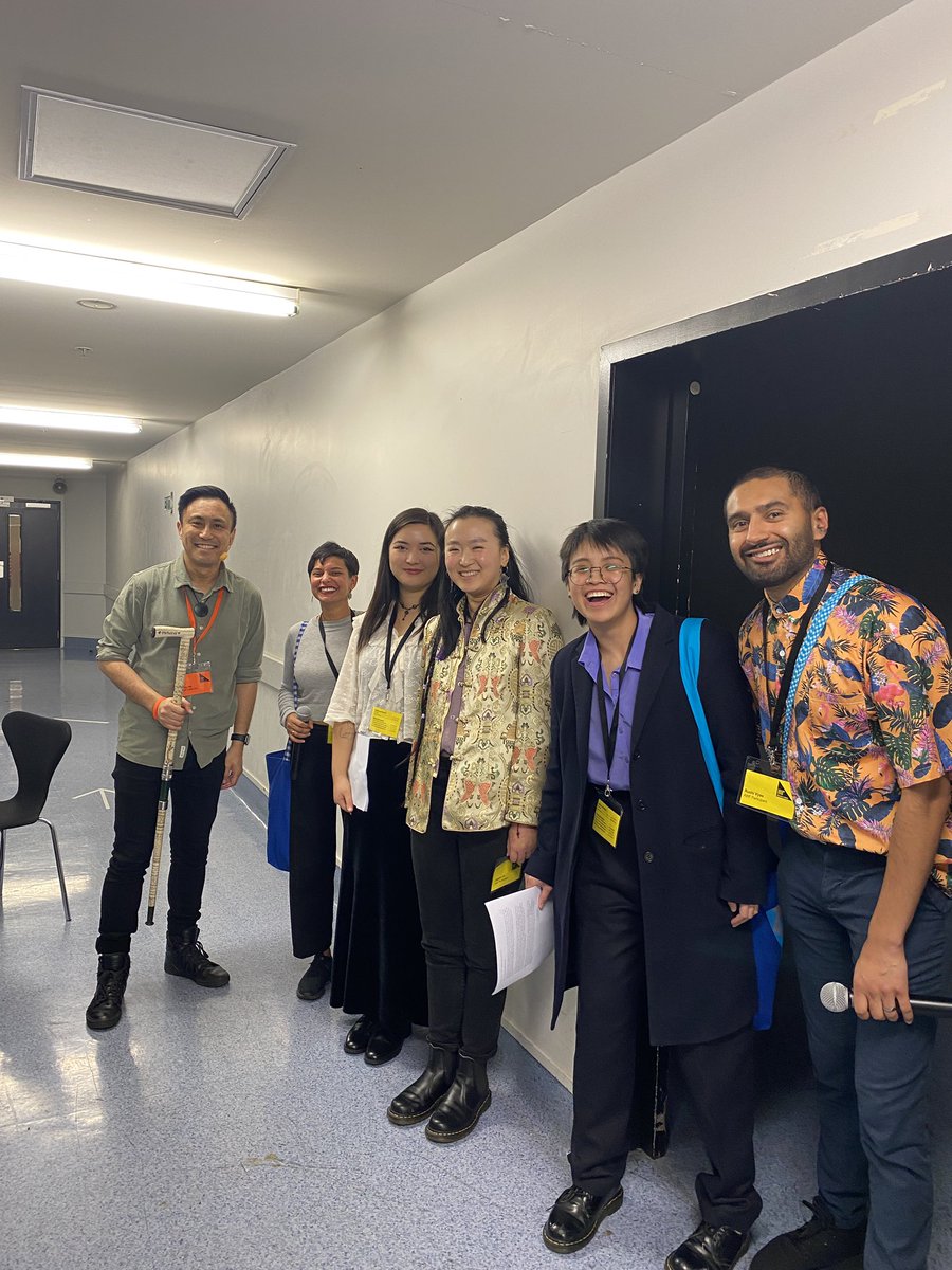 Backstage before my last event of the week – Mythbusters: An Ode to Joy with Nadia Freeman, Cadence Chung, Jiaqiao Liu, Zephyr Zhang and Rushi Vyas 💖