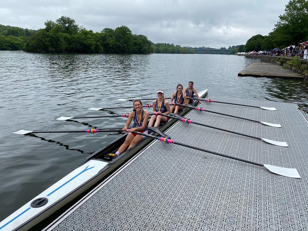Busy weekend for the Hawks! Races during the day on Friday, Prom at night, and more races the next morning. The girls meant business showing up Saturday and earning the bronze in the Girls Senior Quad at Stotesbury Regatta (largest high school race in the NATION!) 
<a href="/HadTwpSports/">HT Sports</a>