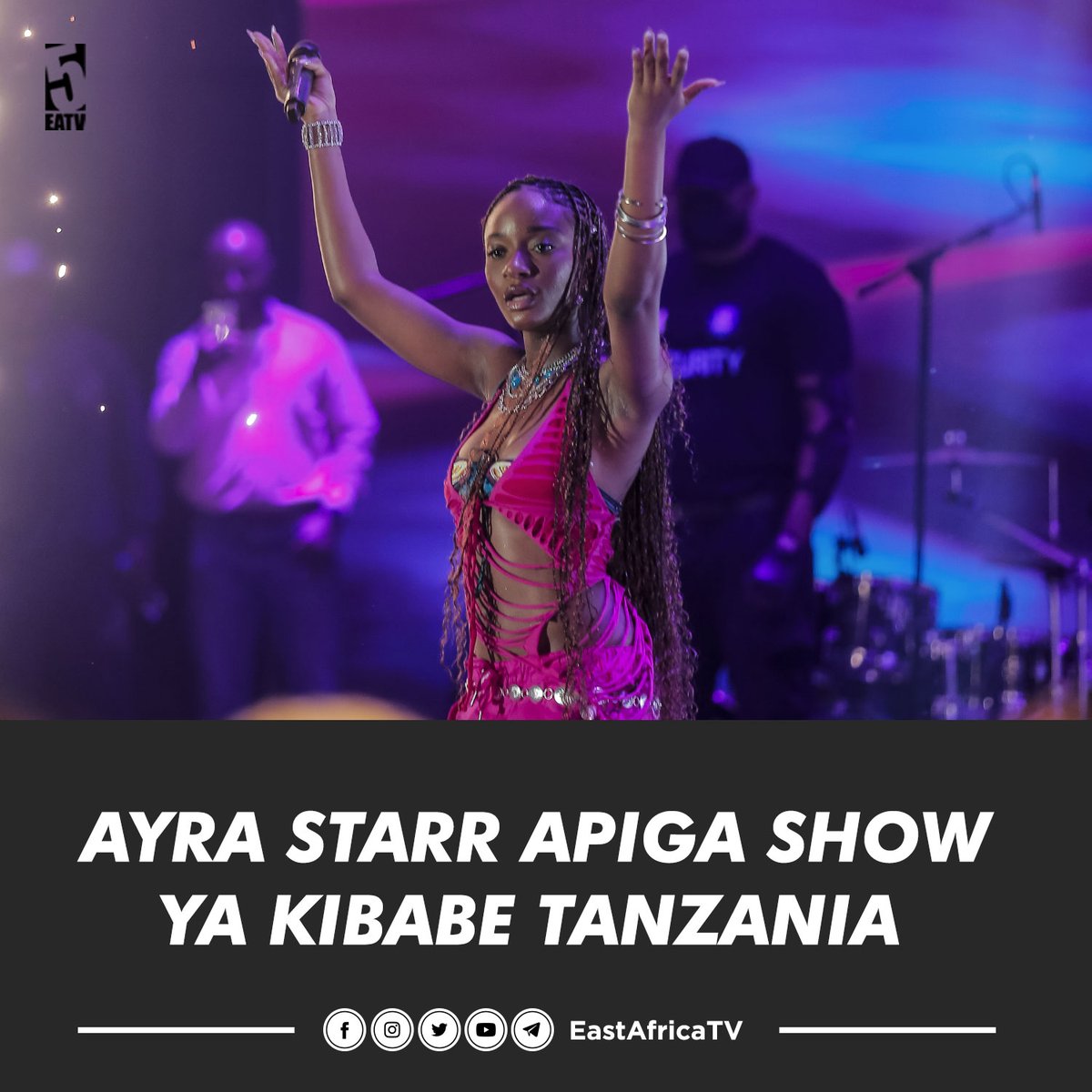 eastafricatv's tweet photo. Sabi Girl @ayrastarr kwenye stage ya @lockin255 #EastAfricaTV na #EastAfricaRadio akiperforme ngoma zake zote kali hapa The Super Dome - Masaki.

#LockIn255 #Alikiba #AyraStarr #EastAfricaTV #EastAfricaRadio https://t.co/YlIlsSbKQ1