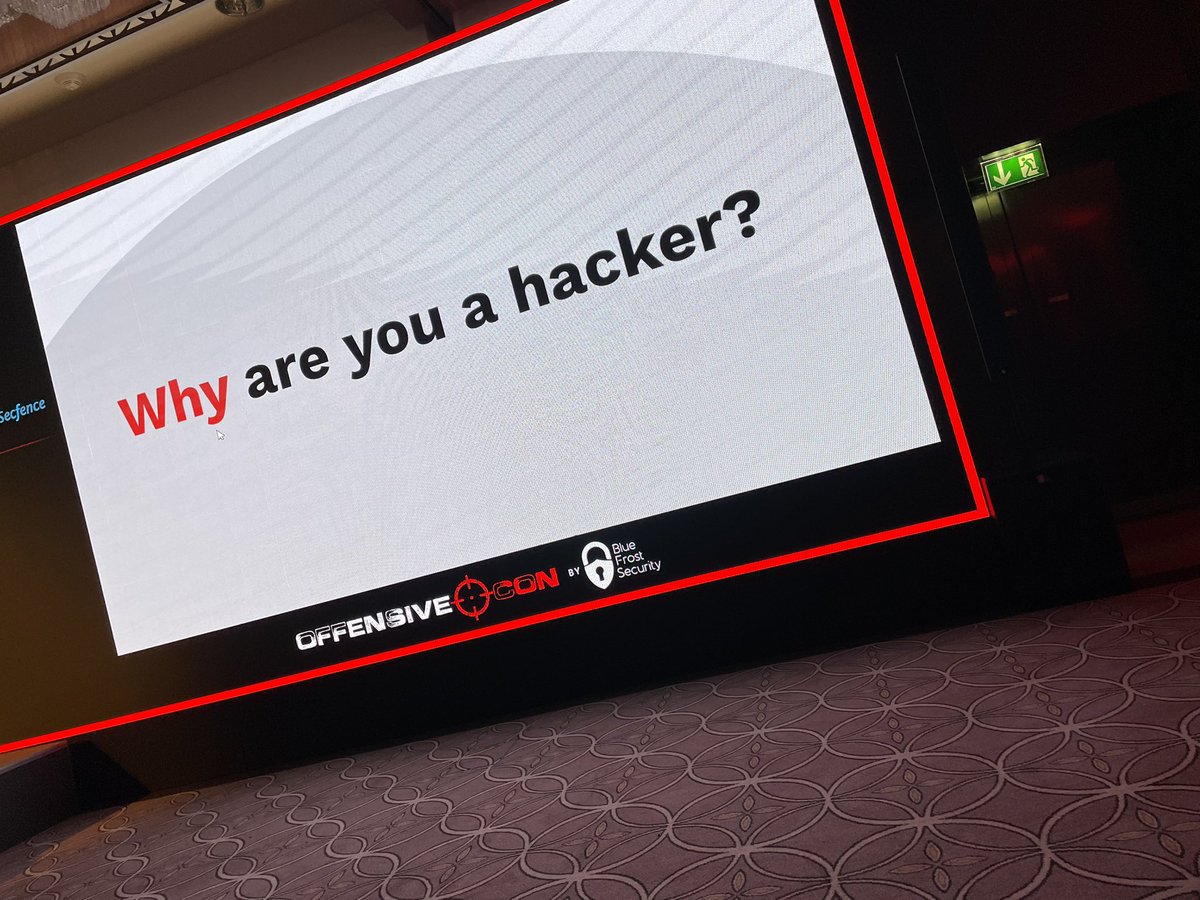 joernchen (@joernchen) on Twitter photo aaaand <a href="/offensive_con/">offensivecon</a> is over for this year. I had a blast, even watched a talk or two (usually I’m just lurking on the hallway track).
Thanks a ton <a href="/yubiguel/">Miguel Yusim</a> <a href="/LukasHermannBFS/">Lukas Hermann</a>
Looking forward for next year. aaaand <a href="/offensive_con/">offensivecon</a> is over for this year. I had a blast, even watched a talk or two (usually I’m just lurking on the hallway track).
Thanks a ton <a href="/yubiguel/">Miguel Yusim</a> <a href="/LukasHermannBFS/">Lukas Hermann</a>
Looking forward for next year.