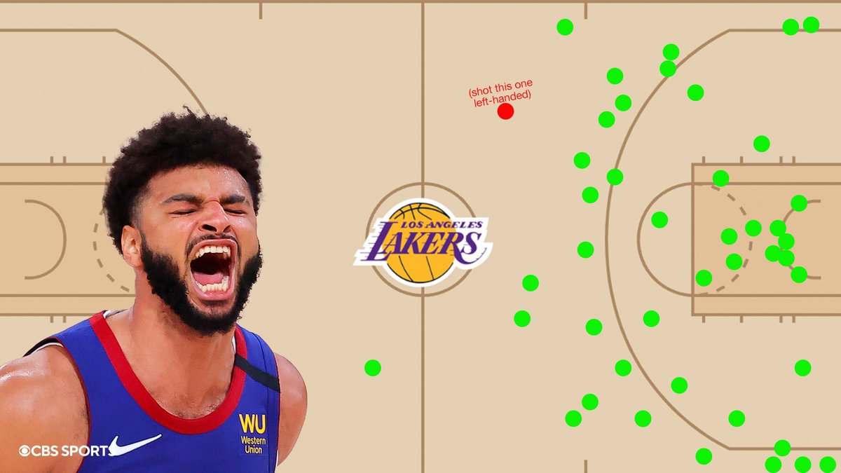 Ghost on Twitter "RT CBSSports Jamal Murray's first half shooting chart doesn't even look real."