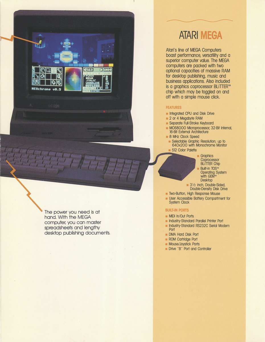 _deee_'s tweet photo. NEW! FOR 1990
Atari catalog
1989
#Atari1040STe #AtariMega https://t.co/xYTHBZSrpO