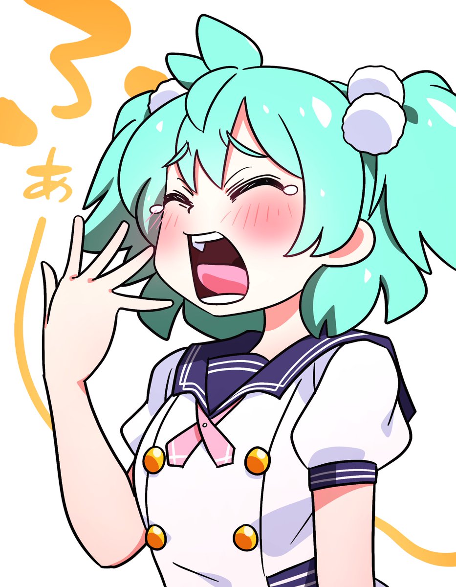 「一日一いずみ!  とてもねむいずみ」|怪人デベソのイラスト