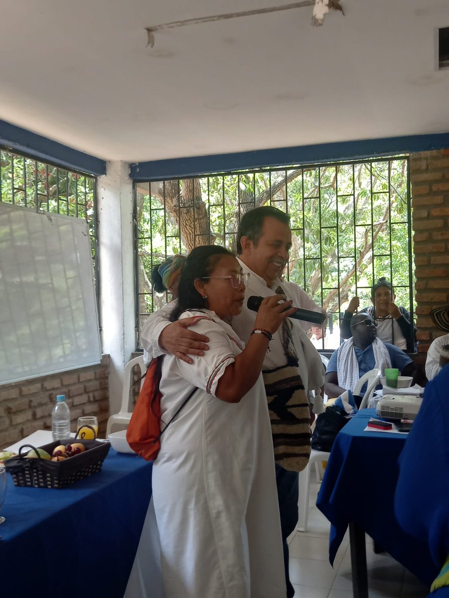 Rauldelgado58's tweet photo. En el Resguardo Ette Ennaka,en el Departamento del Magdalena, concluyó hoy con total éxito, la sesión del Mecanismo Especial de Consulta de Sierra Nevada y Perijà, con los pueblos Arhuaco, Koguis,  Wiwa, Chimila, Wayúu, kankuamo y los consejos comunitarios afrodescendientes. https://t.co/RM5RgSLKAt