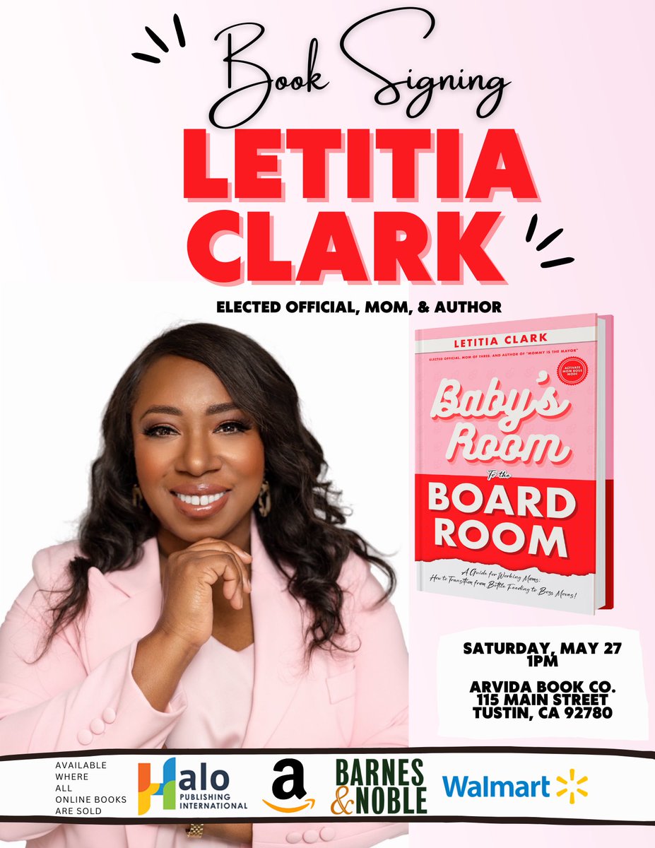 LetitiaCClark's tweet image. Book signing a week from today! 
Join us at @ArvidaBookCo #babysroomboardroom