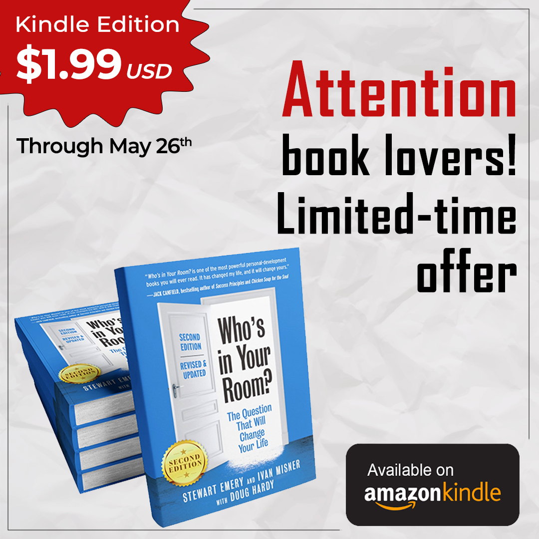 RT <a href="/IvanMisner/">Ivan Misner</a> #BNI #BNIDelhiSouth #ReferralsMarketing "Price Drop on My New Book
For one week, you can get the Kindle edition of “Who’s In Your Room?” 2nd Edition for only $1.99 USD. (or the equivalent in your currency where the book is available)  … "
