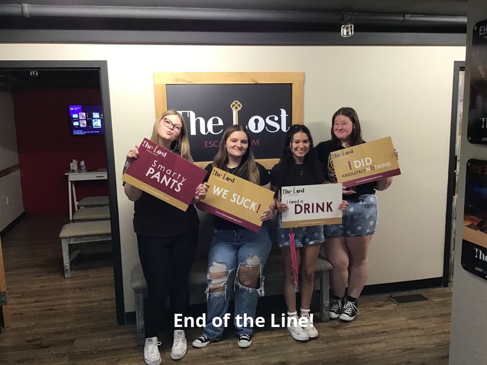 LostEscapeRoom's tweet photo. End of the Line! https://t.co/aZNWi97E5O