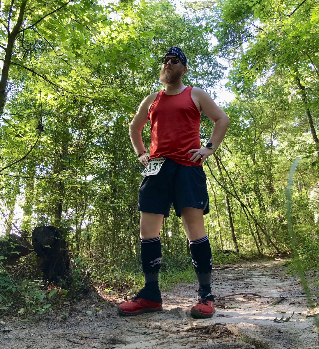 The race calendar caught up w/the thermometer, & GWTC’s Summer Trail Series started tonight.

4.7 miles. 1 fall. ☠️ 

#teamnuun #HSHive #PROAlumni #SquirrelsNutButter #TeamROADiD #TeamULTRA #JoyWins #LeagueOfGarmin #StillIRun #SIRunStreak23 #RunChat #WeRunSocial #IHeartTally