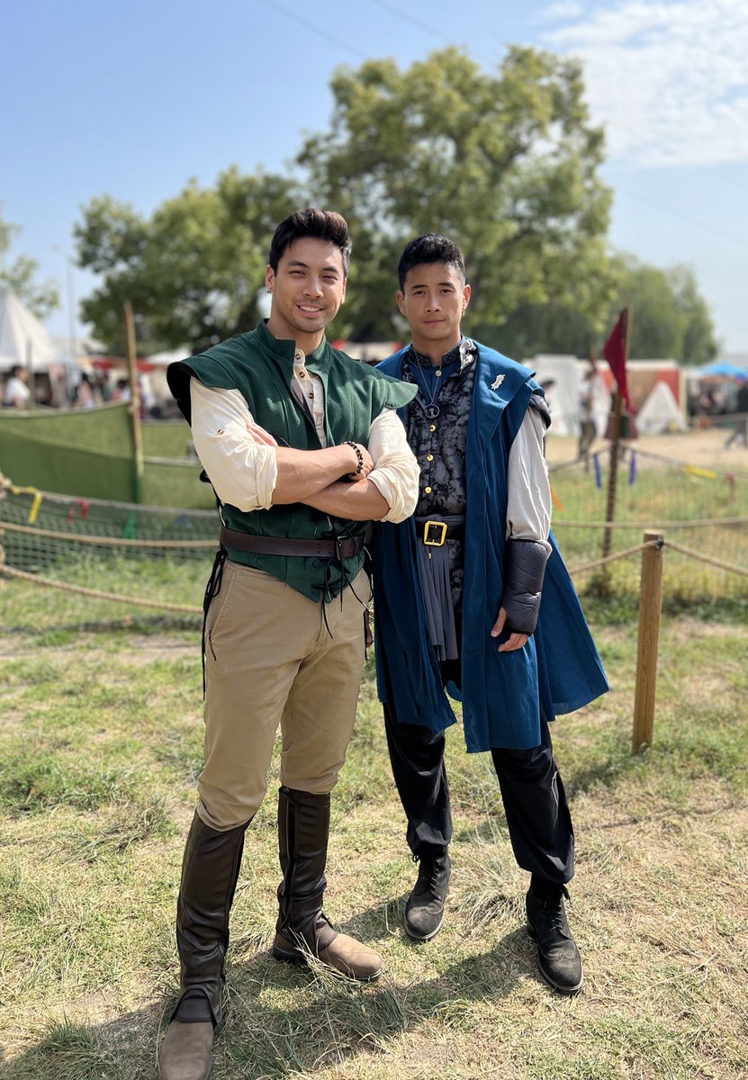 Sudarso bros at the Ren Faire 🐉 Fighter and Blue Mage