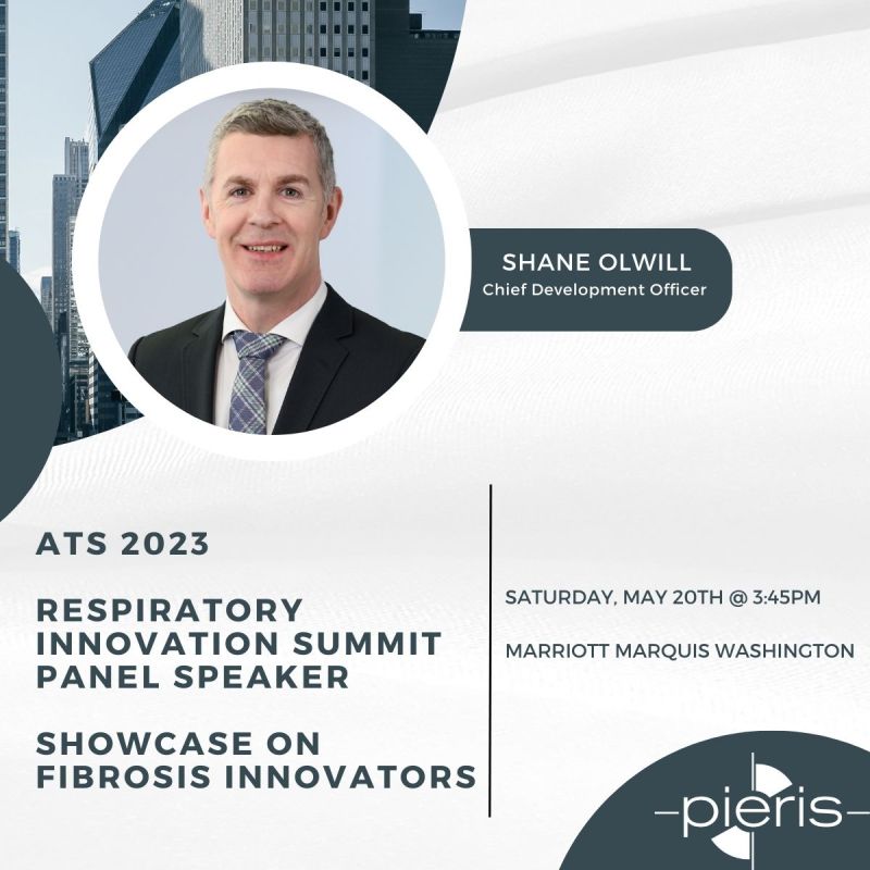 Ahmed Mousa (@asmousa) on Twitter photo Excited to be part of <a href="/atscommunity/">American Thoracic Society (ATS)</a>, showcasing the latest in the @PierisPharma's inhaled pipeline at RIS. Today CDO Shane Olwill presented on PRS-220, our novel inhaled CTFG antagonist in the 'Innovators in Fibrosis' set. Can't wait for more insightful exchanges at #ATS2023. Excited to be part of <a href="/atscommunity/">American Thoracic Society (ATS)</a>, showcasing the latest in the @PierisPharma's inhaled pipeline at RIS. Today CDO Shane Olwill presented on PRS-220, our novel inhaled CTFG antagonist in the 'Innovators in Fibrosis' set. Can't wait for more insightful exchanges at #ATS2023.