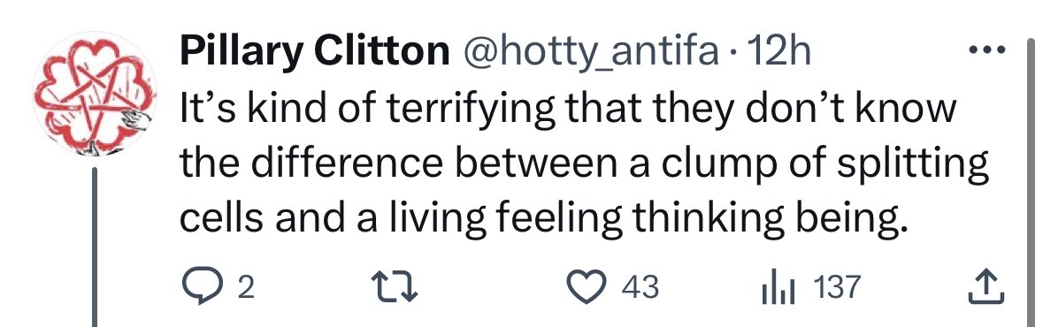 Prolife_Texan__'s tweet photo. That moment prochoice make it clear they don’t know when life begins.

This probably means they believe in the magical birth canal. https://t.co/ZL9DaDKvIE
