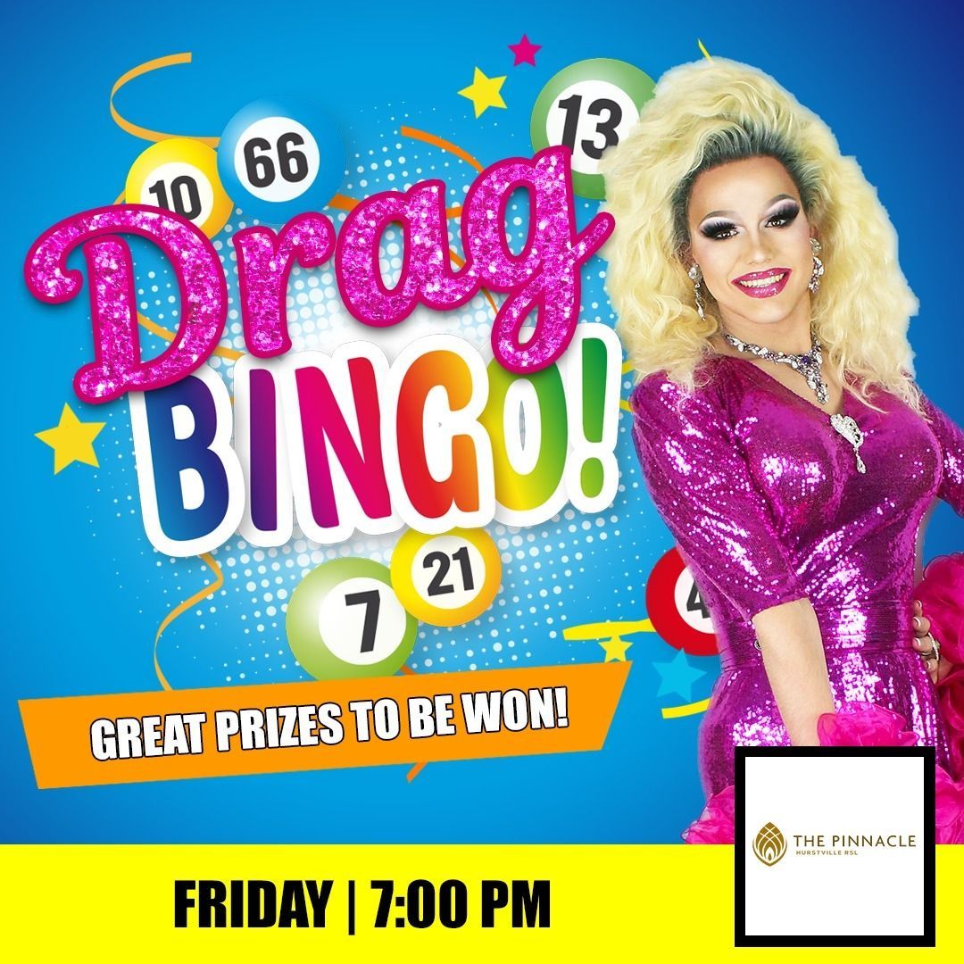 Join us for DRAG BINGO at The Pinnacle, Hurstville RSL Club this Friday hosted by @missanniemation!⠀⠀

Balls drop 7:30 PM this month only. Great prizes to be won! 🎉🎉🎉⠀⠀

⭐️ Contact the venue direct for reservations 
⠀⠀
#DragBingo #BingoSydney #SydneyDragQueen