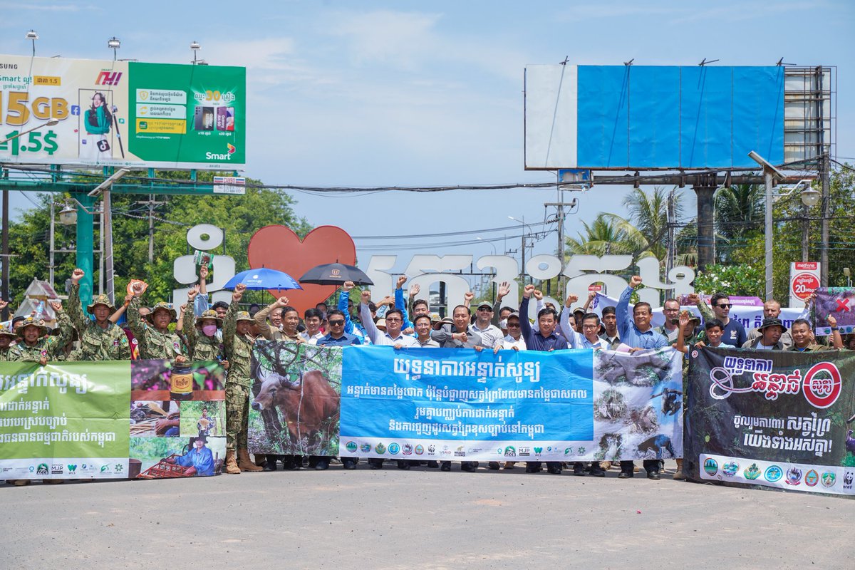 pheaktraneth's tweet photo. #Cambodia’s #KohKong is the ninth province to implement the #ZeroSnaring Campaign to eliminate illegal trapping and hunting in protected natural areas. #conservation #biodiversity #wildlife https://t.co/zXIrjqtp9k