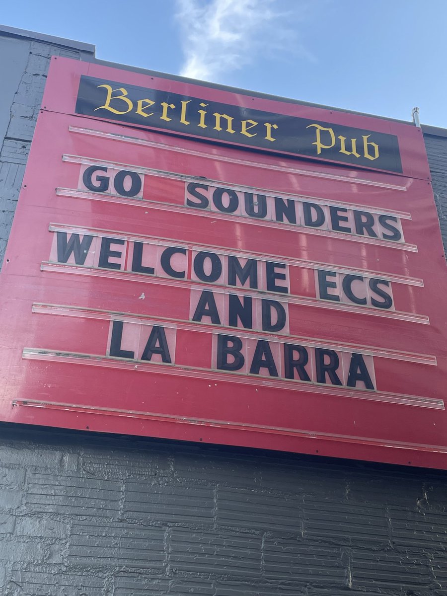 Come to <a href="/berlinerpub/">Berliner Pub</a> to watch the match and take a picture with the <a href="/TheChampions/">Concacaf Champions Cup</a> Trophy!
<a href="/SoundersFC/">Seattle Sounders FC</a> 💙💚🏆