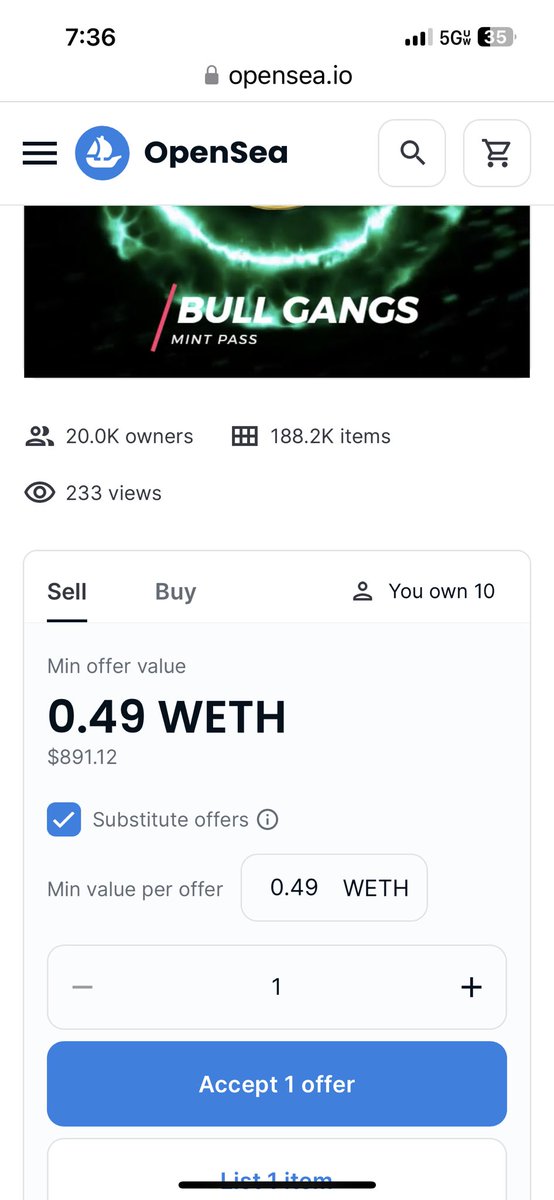 Can anyone explain this to me? I’m used to seeing this kind of thing just randomly appearing in my wallet, but for them to show up in opensea with offers on all 10 surely must be a new scam?