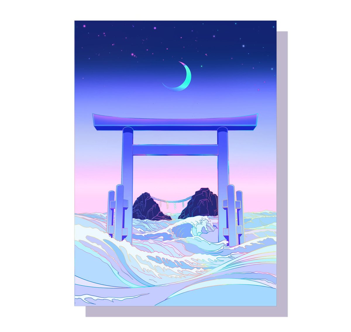 「New Holographic Prints available!!! 」|Elora 🌙🇪🇺のイラスト