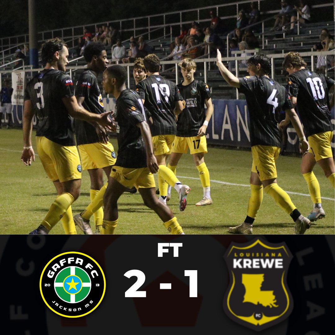 First home game, first dub ✅
After falling behind early in the second half, a pair of screamers from Will Ballenger and Michael Bell sees us take all of the points 🤩🔥

#ComeOnGaffa #Gaffafc #UPTHEGAFFA #GCPL23 #itsforthekids