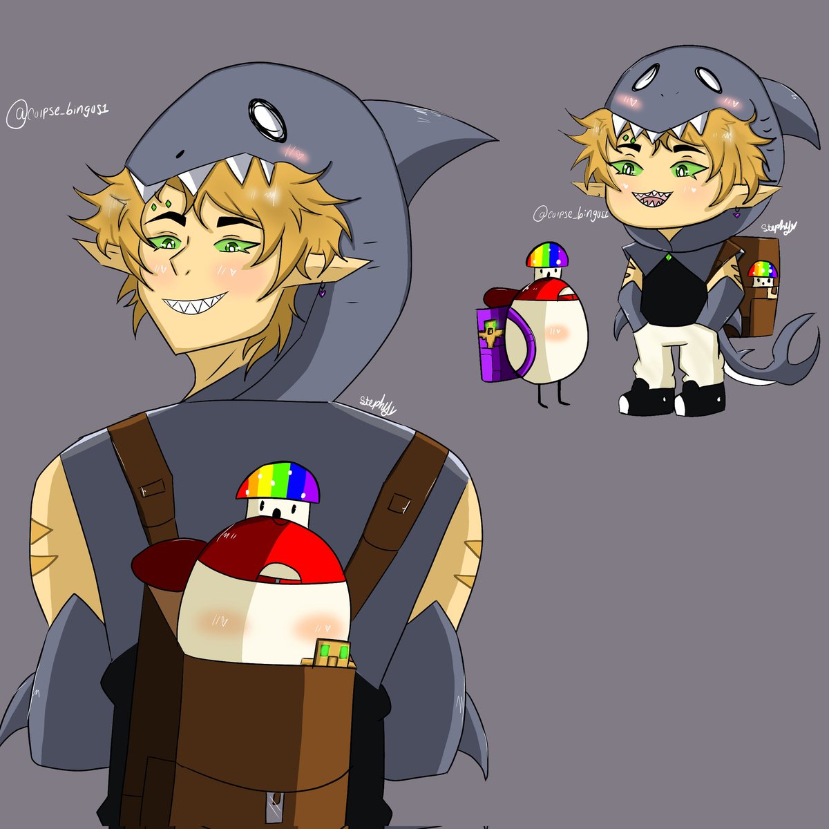 Foolich and Leo with their backpacks💜❤️

@FoolishTweeters @FoolishGamers 

#foolish #foolishgamersfanart #foolishgamers #qsmpeggs #qsmp #qsmpegg #leonardafanart #foolishqsmp #Leonardaqsmp