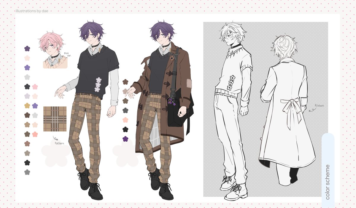 shxtou's tweet photo. New updated Spring Shoto reference sheet! 💜 https://t.co/Tbf6EsVNxG