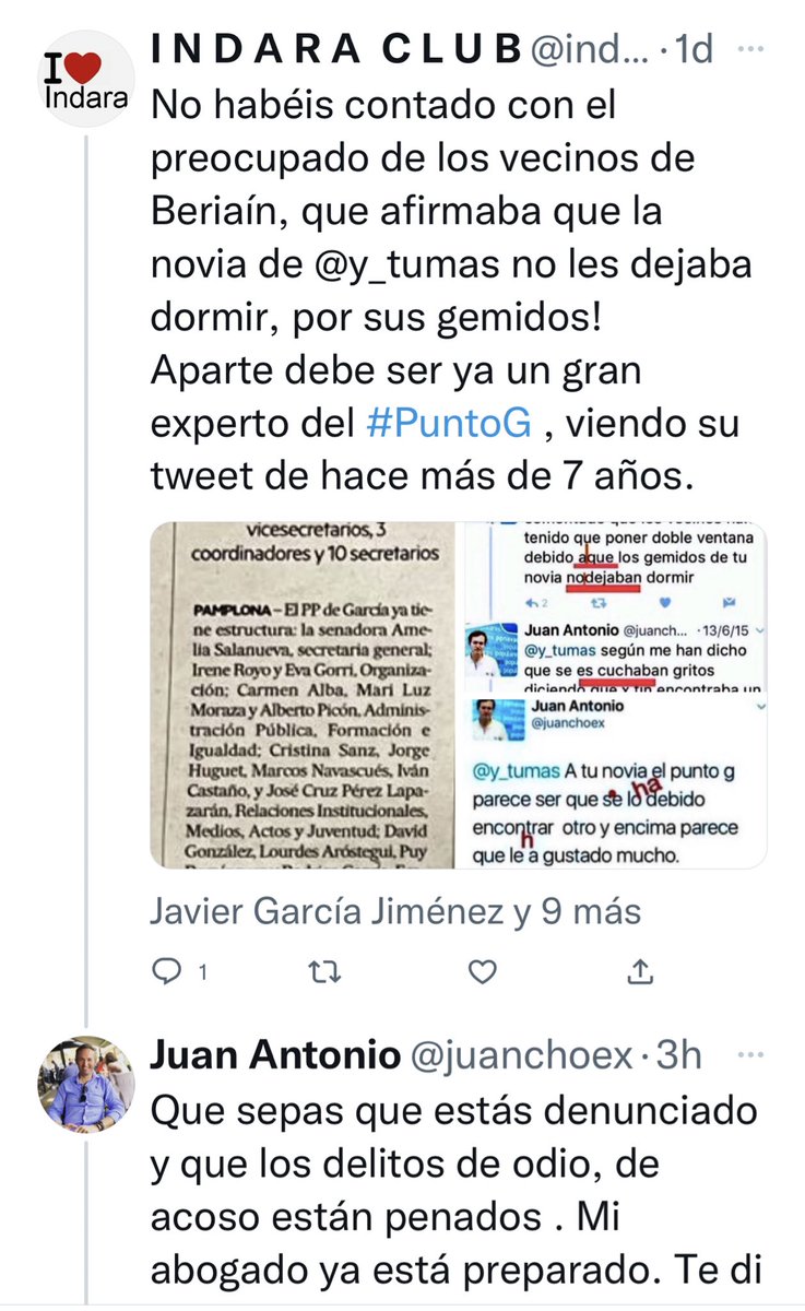 indaraclub's tweet photo. @nabarrobaskon @amedrano9am @juanchoex @PPNavarra @javiergar_ @ppopular @NunezFeijoo @Mtelladof @IdiazAyuso @Ameliasalanueva Joxe no se ha enterado del error ortográfico , tendrás que hacerle un croquis , y lo raro es que no contaran  con él en ninguna lista , ni al parlamento de relleno con lo intelectual y capacitado que él está! 😝
Encima ve delitos de odio por publicar sus tweet y corregirlos . https://t.co/3ZsM5oEXrA