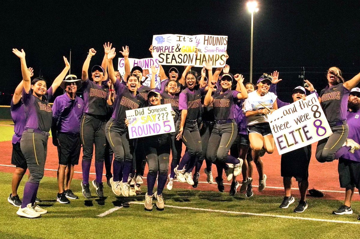 PGreyhoundsBaby's tweet image. ..And here are your 2023 Texas State 6A Softball Regional Semifinal Champions San Benito Lady Hounds! Congrats Lady Hounds, Mgr., Trainers, &amp;amp; Coaches! Lady Hounds WIN Game 3 (11-1) 2-1 in best of 3 Series. What a Series indeed! Safe travels everyone! #Believe #Round5 #Elite8