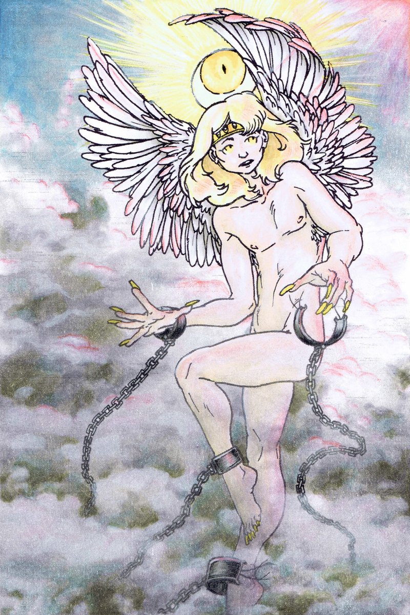 Boper9_Art's tweet photo. Two traditional pieces done for a local prompt-based art group, for the prompts oasis and hazy+drag. Trying to learn my materials I had been hand-me-downed by various artists moving or moving on from art over the years. https://t.co/R82dbr52kU