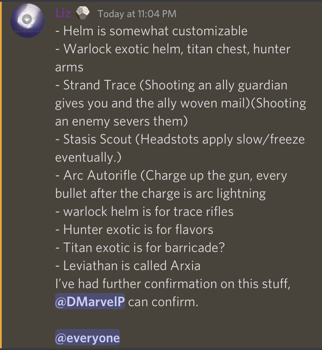 BungieLeaks on Twitter: "RT @D2Leaks: More Season of the Deep leaks - Liz"