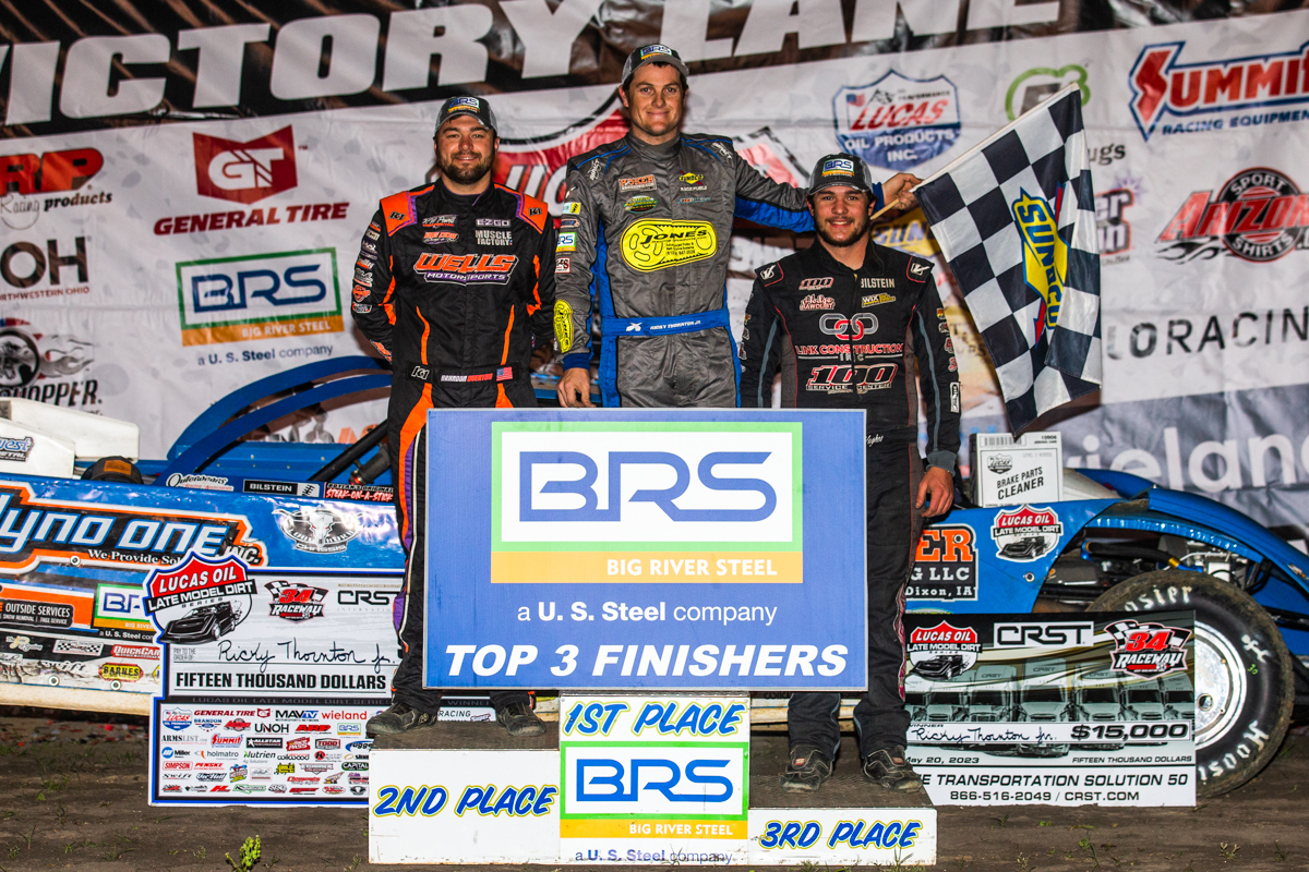 𝗕𝗜𝗚 𝗥𝗜𝗩𝗘𝗥 𝗦𝗧𝗘𝗘𝗟 | <a href="/34Raceway/">34 Raceway</a> | 𝗧𝗢𝗣 𝟯 𝗙𝗜𝗡𝗜𝗦𝗛𝗘𝗥𝗦

1. <a href="/RThornton20rt/">Ricky Thornton Jr</a> 
2. <a href="/Boverton76/">Brandon Overton</a> 
3. <a href="/spencer_hughes1/">Spencer Hughes</a> 

#BigRiverSteel 🏁