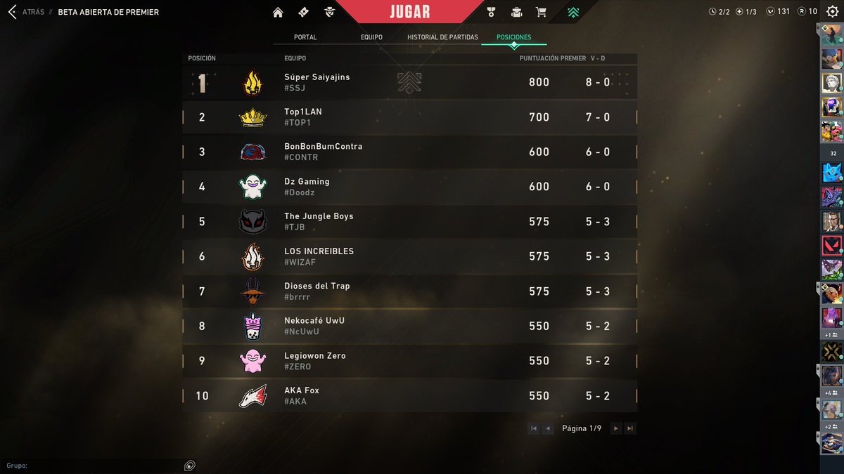 blue_mx1's tweet photo. TOP#1 8-0 LAN DIVISION 20 INVICTOS EN TODA LA PREMIER LESGOOOOOOOOOOOO! @VALORANTLATAM  #PREMIERBETA https://t.co/qpFppTR7s0