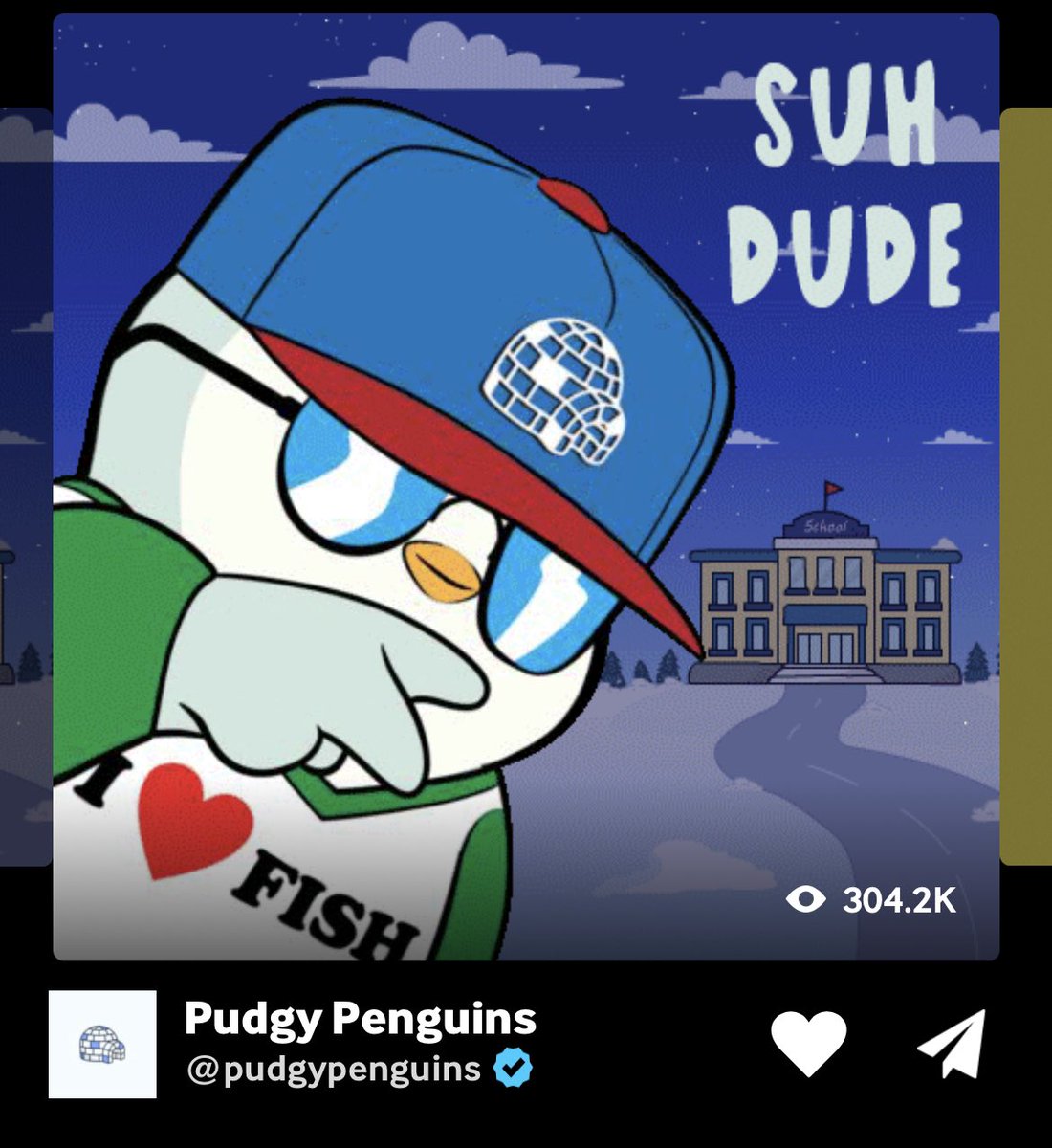 When your old penguin has over 2.5m giphy views, rip

I still miss him