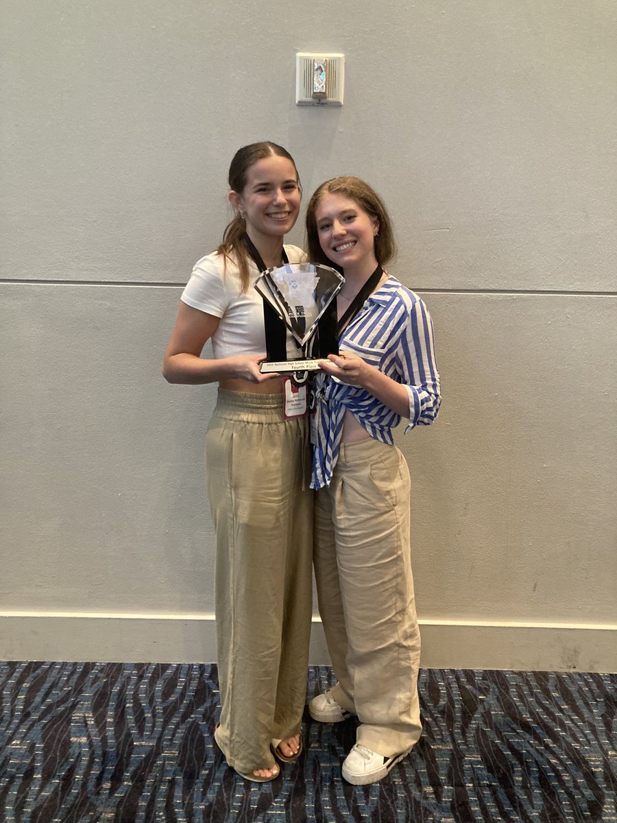 seaprepMTrial's tweet photo. Your Mock Trial captains bringing home hardware! #rollPrep https://t.co/bgiK56XZHc