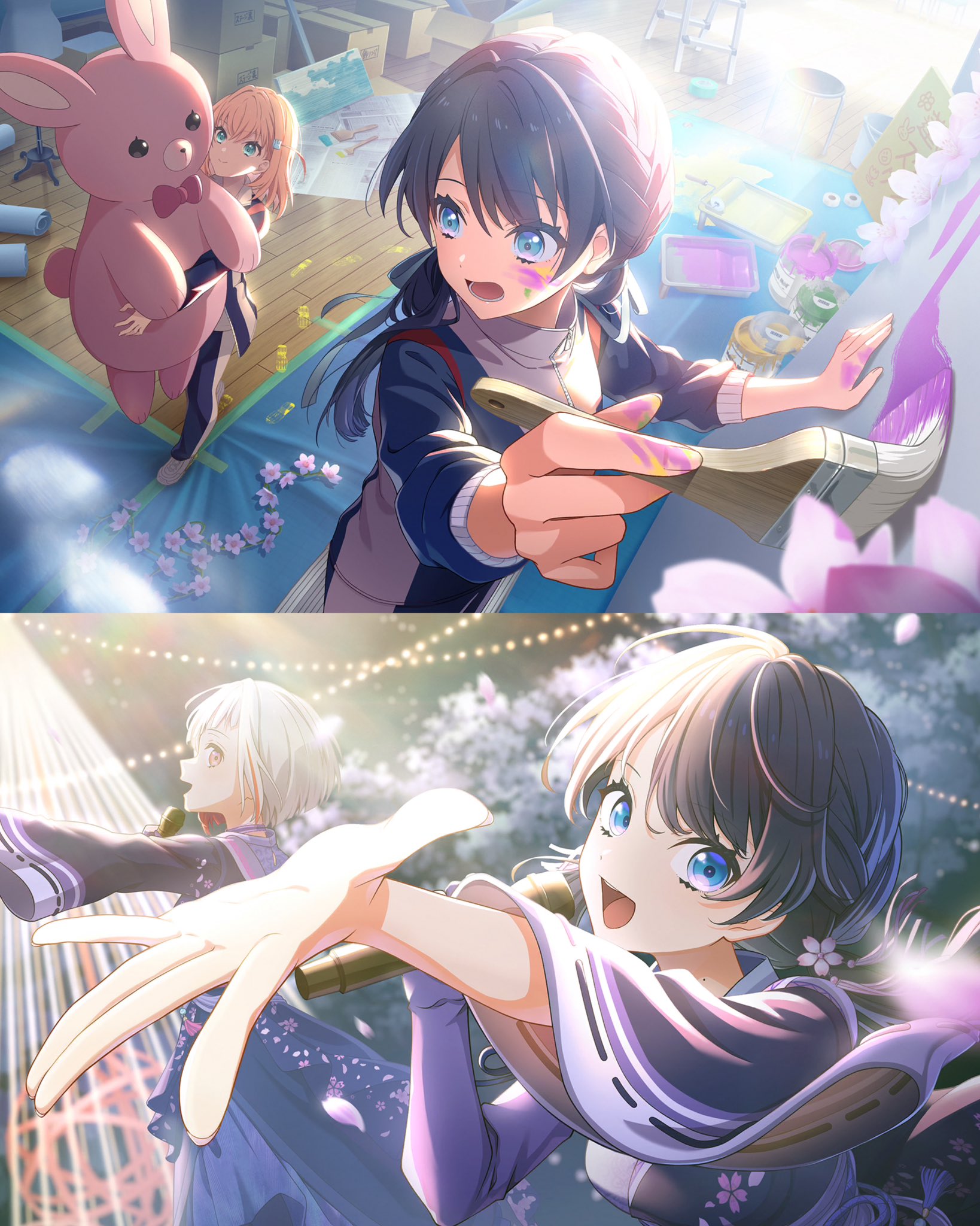 ときめきメモリアル  セル画　Yukari &amp;Miharu Tokimeki Memorial Selection: Fujisaki Shiori | Tokimeki