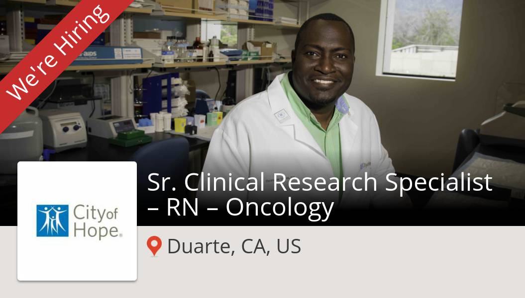 Apply now to work for #CityofHope as Sr. Clinical #Research #Specialist – RN – Oncology in #Duarte! #job workfor.us/cityofhope/r9h… #hiring #careers #healthcare