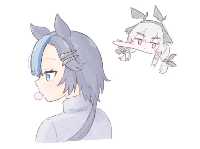 まゆげのヘアピン