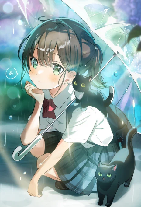 「雨があがるまで動けない写真部の先輩」