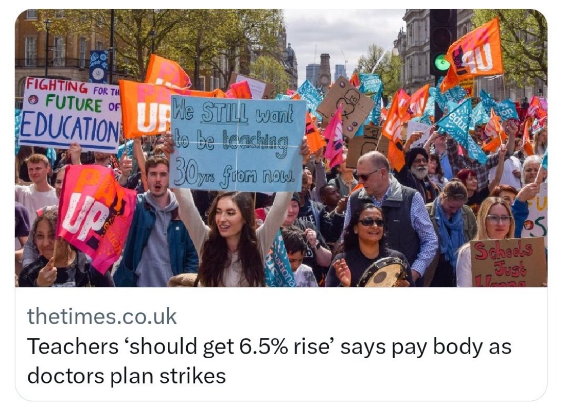 The STRB has rejected the govt. limit on teacher pay. <a href="/NEUnion/">National Education Union</a> campaign and industrial action is working. But we are not there yet. There are important questions. What about funding? Keep their feet to the fire. Vote YES in the ballot and post today!