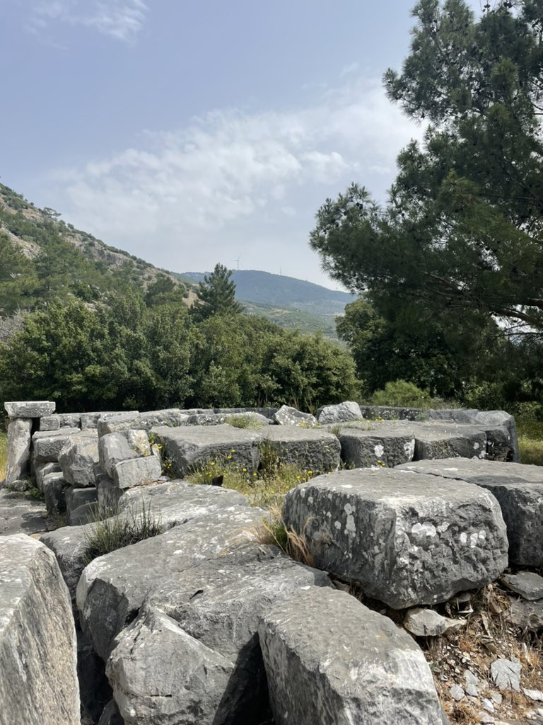 Good morning from the third century sanctuary of the Egyptian gods in Priene