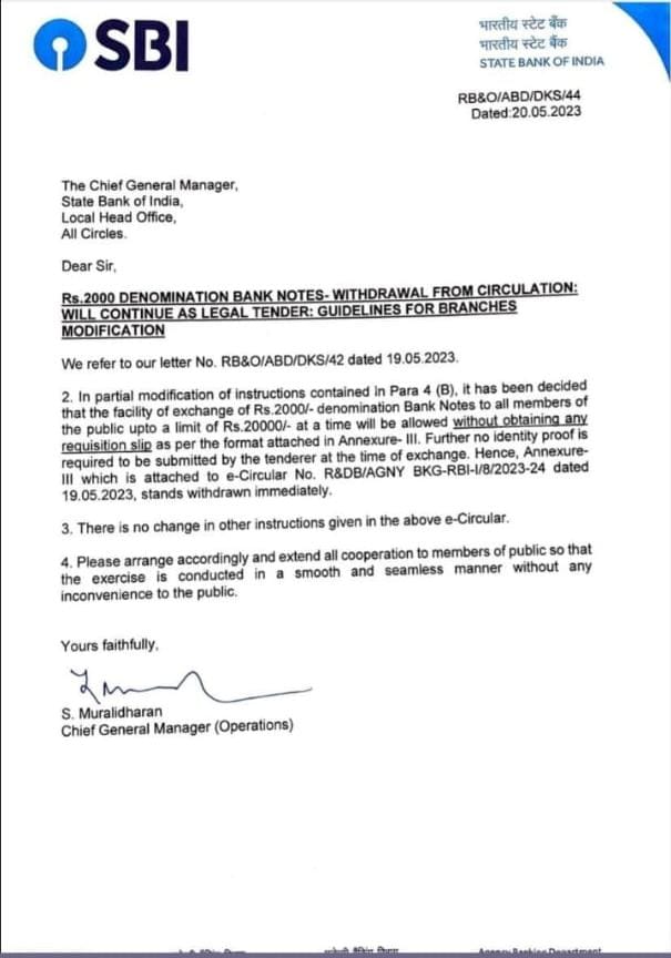 ItsPiyushParmar's tweet image. Breaking News– ₹2000 के नोट को exchange करने के लिए किसी पहचान पत्र की ज़रूरत नहीं है। 
#Rs2000 
#Rs2000Note