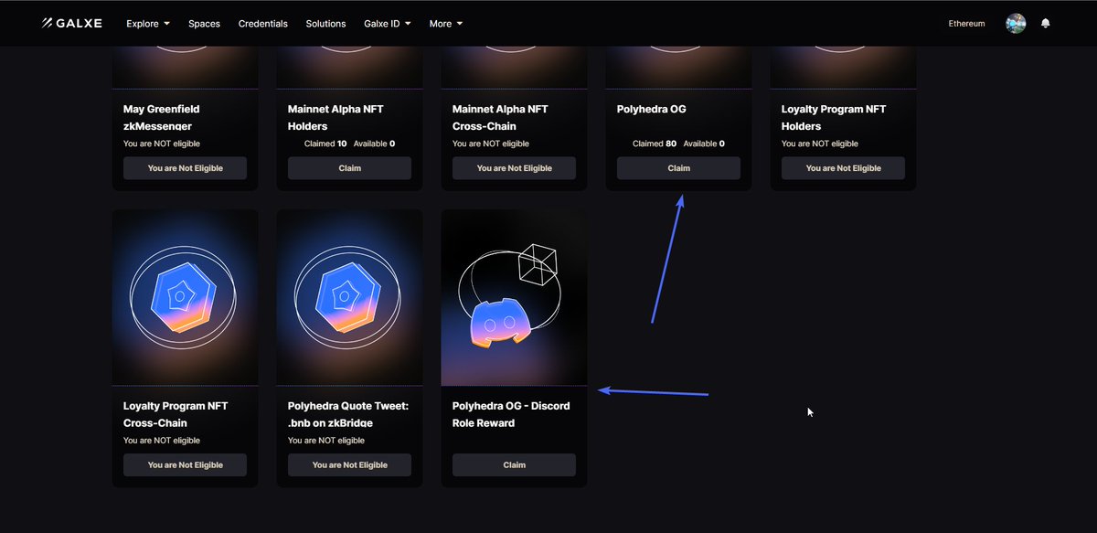 GACryptoO's tweet image. 📢 Claim #zkBridge #Polyhedra Loyalty Program Points

👉Join here: galxe.com/polyhedra/camp…

🔸Complete all tasks as much as possible &amp;amp; Claim Points ✅

📍Don&apos;t forget to grab Polyhedra Network OG Polyhedran Roles...

♥️Like &amp;amp; Retweet🔁LFG🚀