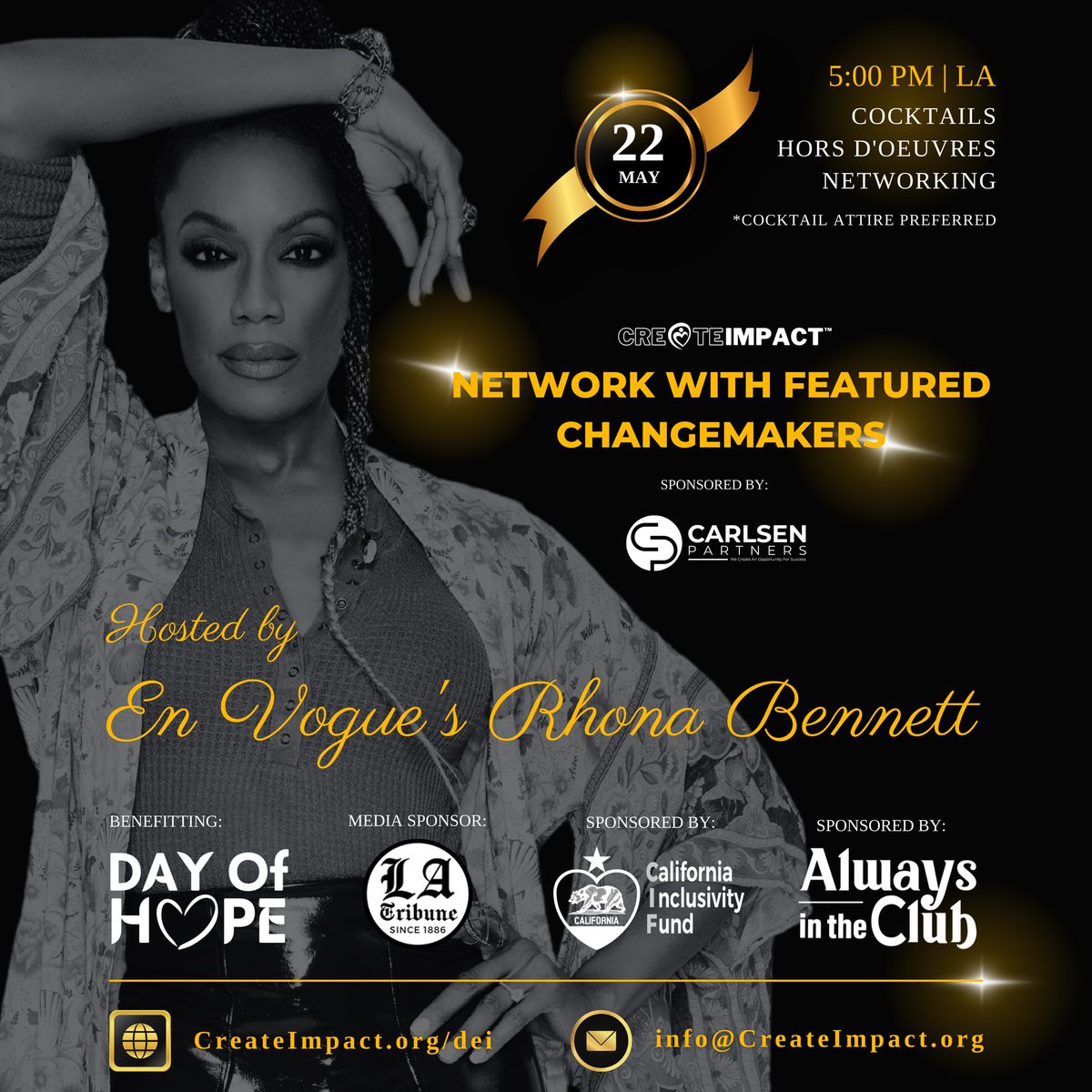 WeLuvImpact's tweet photo. Are you ready to create #Impact?! Lorana Quintera of @GoldenSeeds #investment firm is joining our evening of #empowerment hosted by #Envogue's Rhona Bennet (@missRnB)! #EmpoweringWomen #Changemakers https://t.co/yB8Axomroi