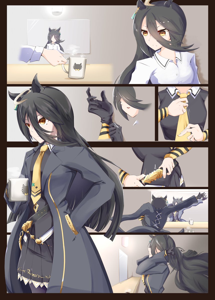 カフェのお着替えはきっと最高にクール
#ウマ娘 #マンハッタンカフェ 