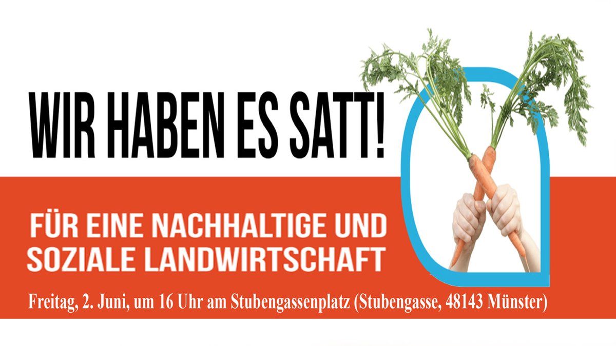 Freitag, 2. Juni, um 16 Uhr am Stubengassenplatz (Stubengasse, 48143 Münster). <a href="/MuensterKlima/">KlimaEntscheid Münster</a> #Münster 
muenstertube.wordpress.com/2023/05/21/mun…