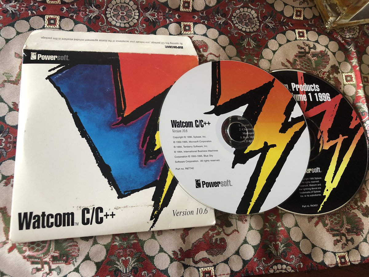 canepa's tweet image. #Watcom (not @wacom) #C #Cplusplus #compiler a mere 26 years ago